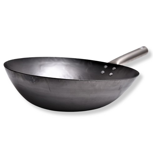 HANAKO+a hammered nitrided deep frying pan titanium handle